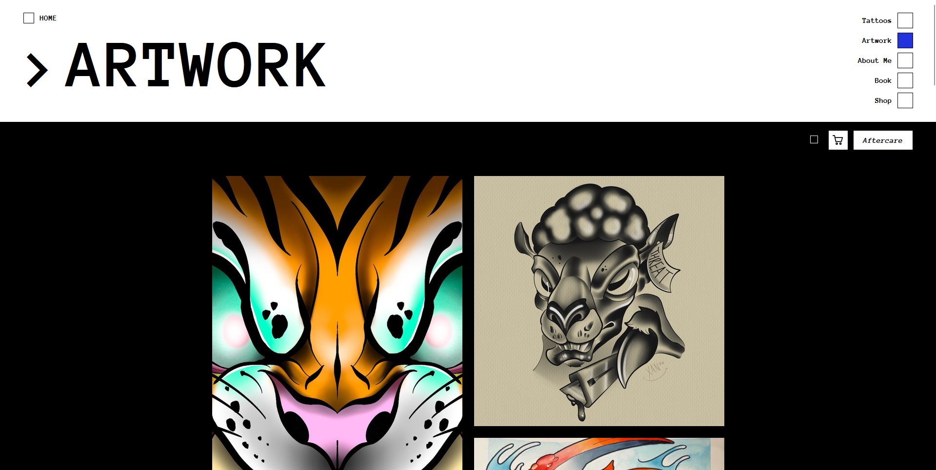 Artwork page
